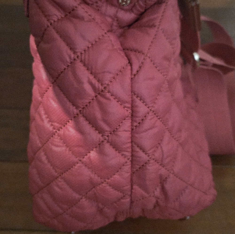 MZ Wallace Tote Satchel Crossbody. Mini Metro Tote Deluxe  Pink No Flaws!! - Picture 5 of 7